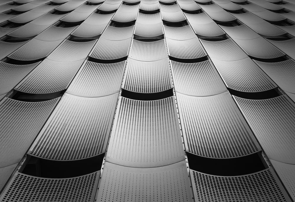 Rhythmic Metal Architecture by Jef Van den Houte — canvas wall art