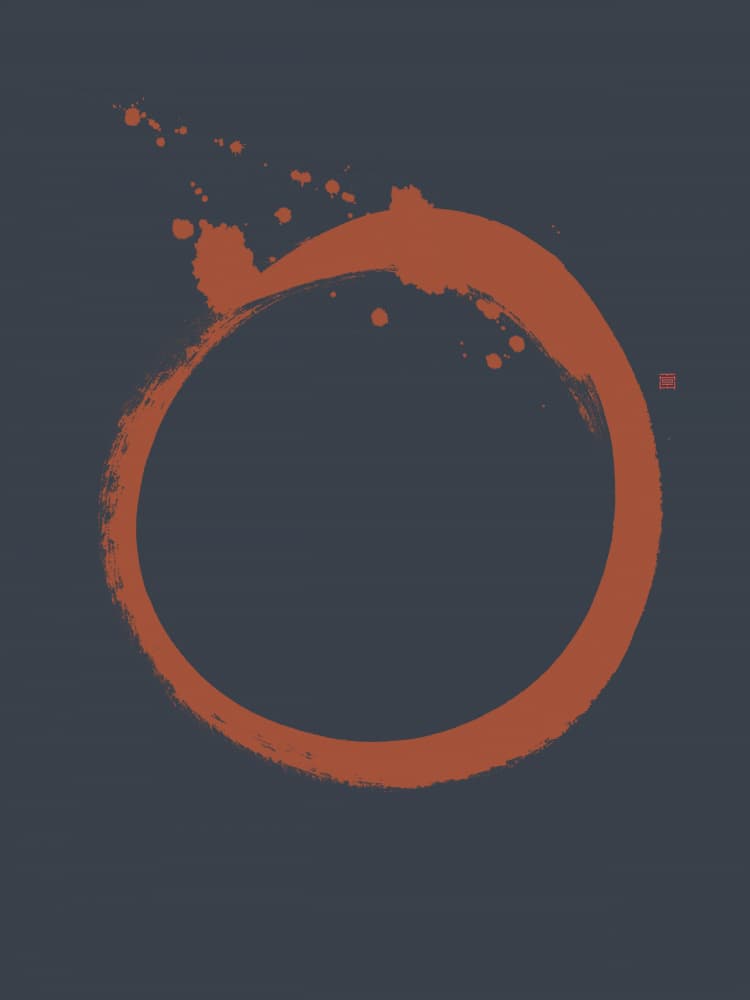 Zen Enso Circle by Thoth Adan — canvas wall art