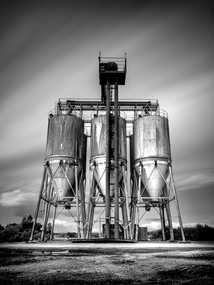Stark Industrial Sentinels by av peteghium — canvas wall art