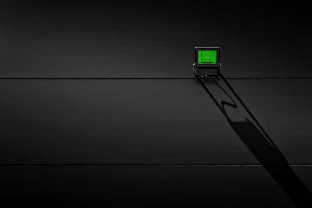 Green Glow Long Shadow by Jürgen Muß — canvas wall art