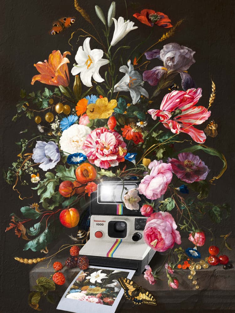 Floral Instant Photo by Dikhotomy — canvas wall art