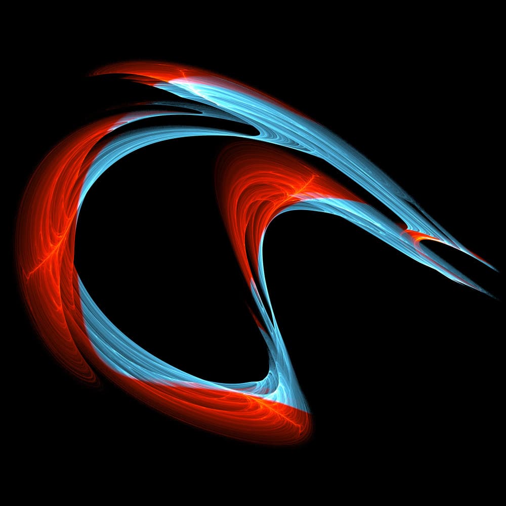 Vibrant Flowing Curves by Mystic Number — canvas wall art