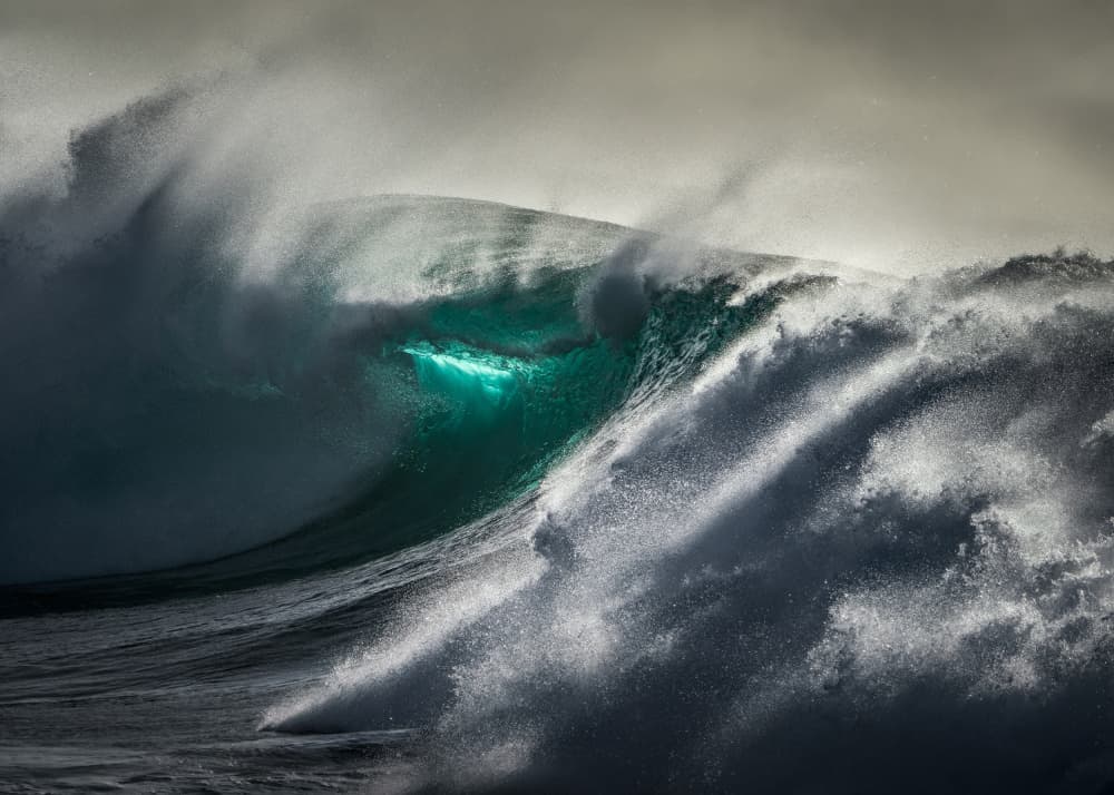 Deep Green Wave by Ken Fong — canvas wall art