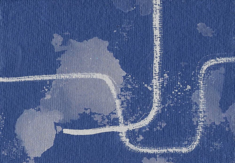 Fluid Blue Pattern by Santhosh ch — canvas wall art
