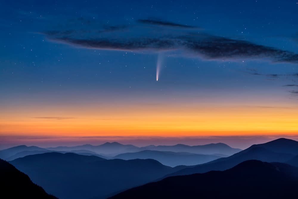 Comet Over Mountains by Hua Zhu — canvas wall art