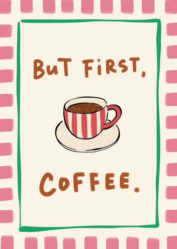 But First Coffee by Rio Soléy — canvas wall art