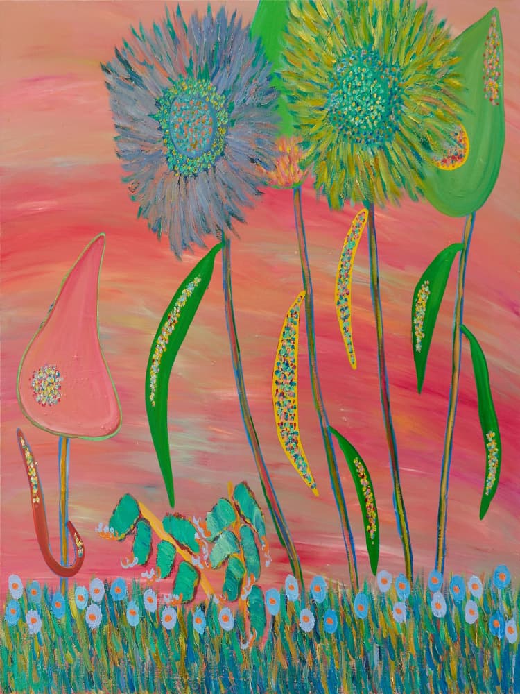 Dreamy Floral Garden by Helen Joynson — canvas wall art