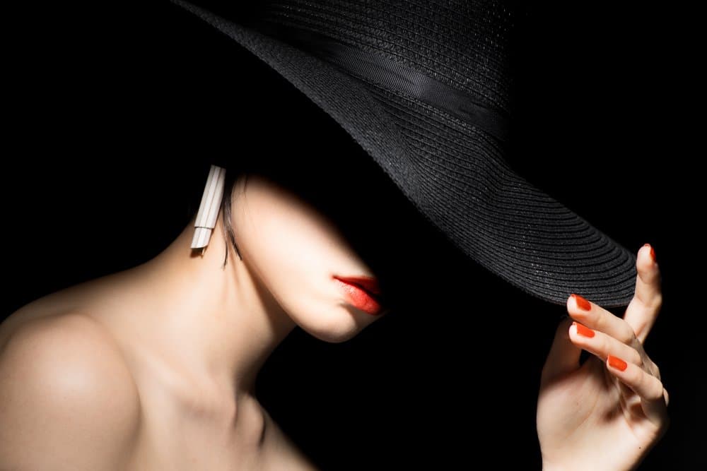 Mysterious Red Lips by Masatoshi Washimi — canvas wall art