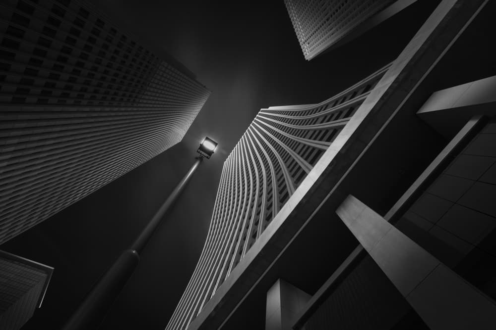 Modern City Geometry by Shuchuan Liu — canvas wall art