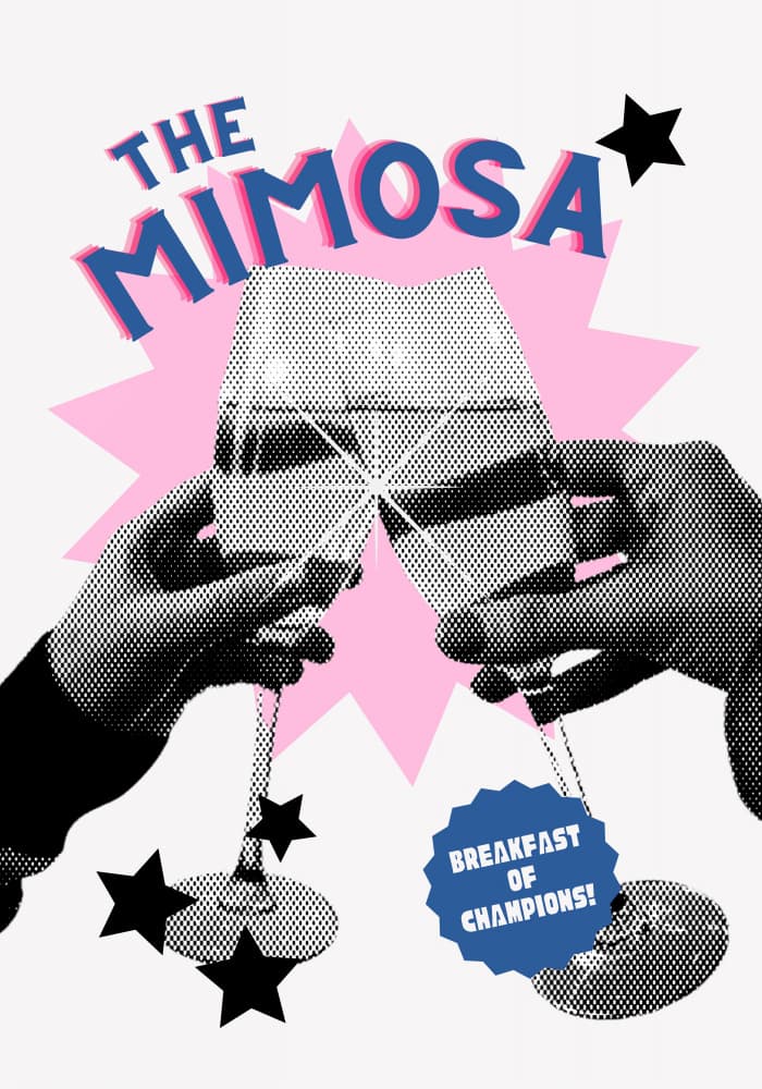 Cheers to Mimosas by Athene Fritsch — canvas wall art