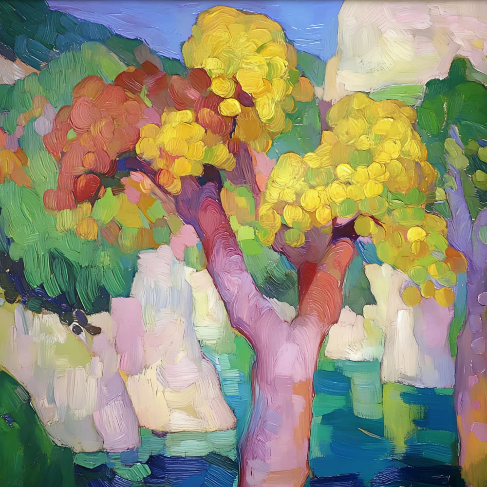Vibrant Summer Landscape by Avanesova Elena — canvas wall art