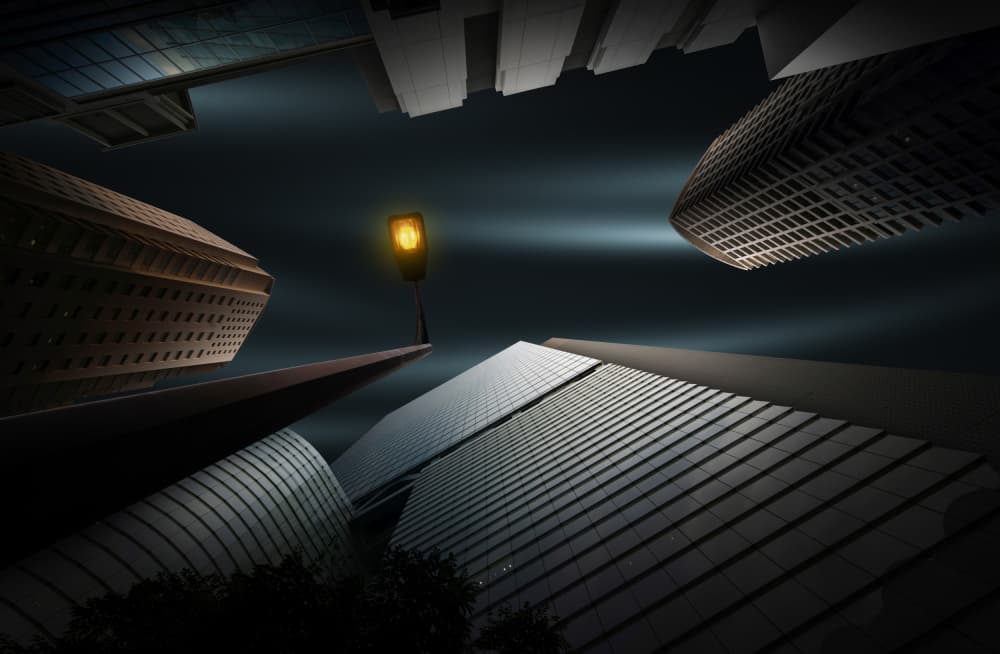 Urban Night Glow by Shuchuan Liu — canvas wall art