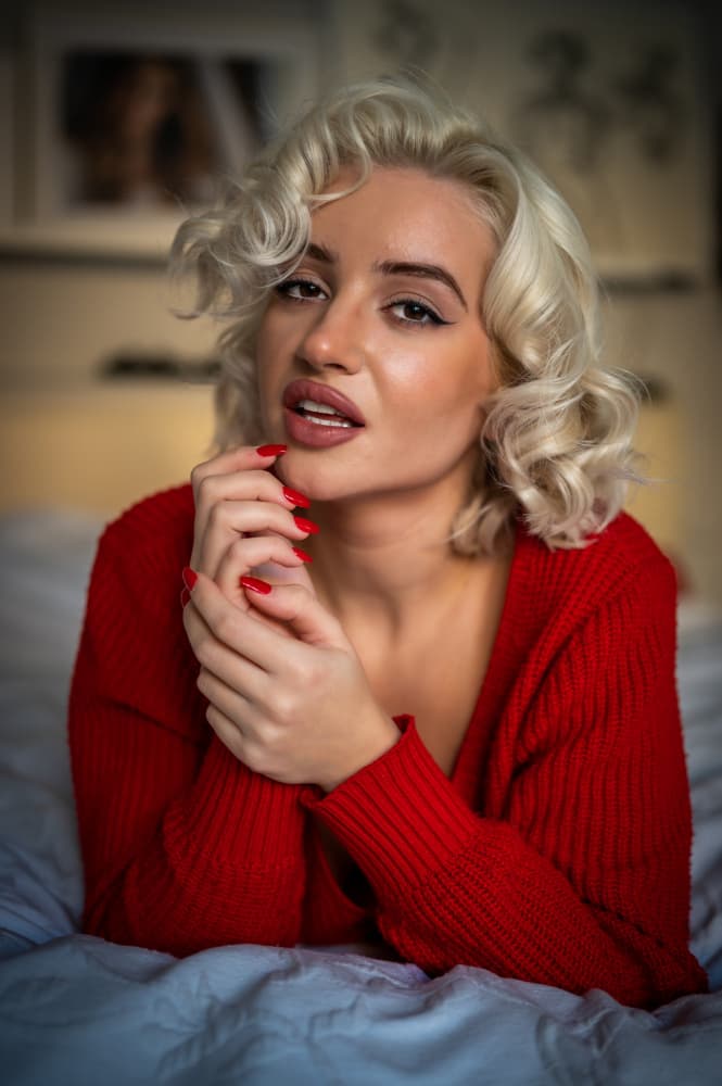 Sensual Blonde Beauty by Guenther Koci  purephoto.at — canvas wall art