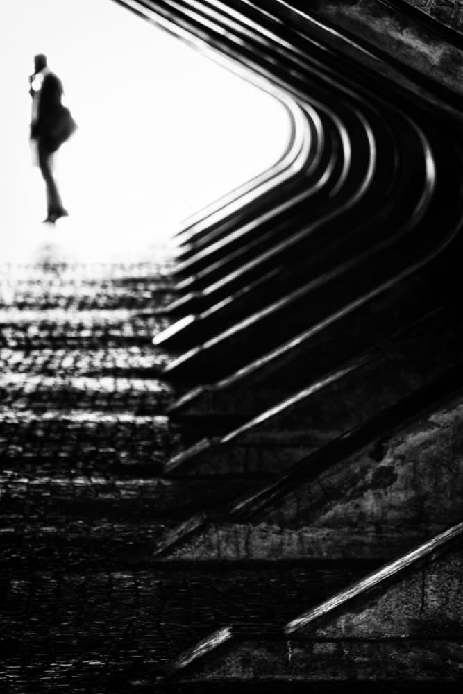 Man Ascending Stairs by Laura Mexia — canvas wall art
