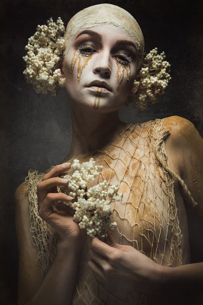 Golden Tears Sea Spirit by Siegart — canvas wall art
