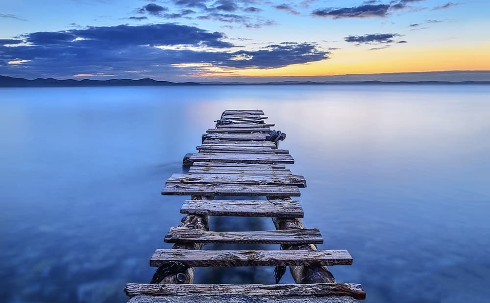 Calm Pier Sunset