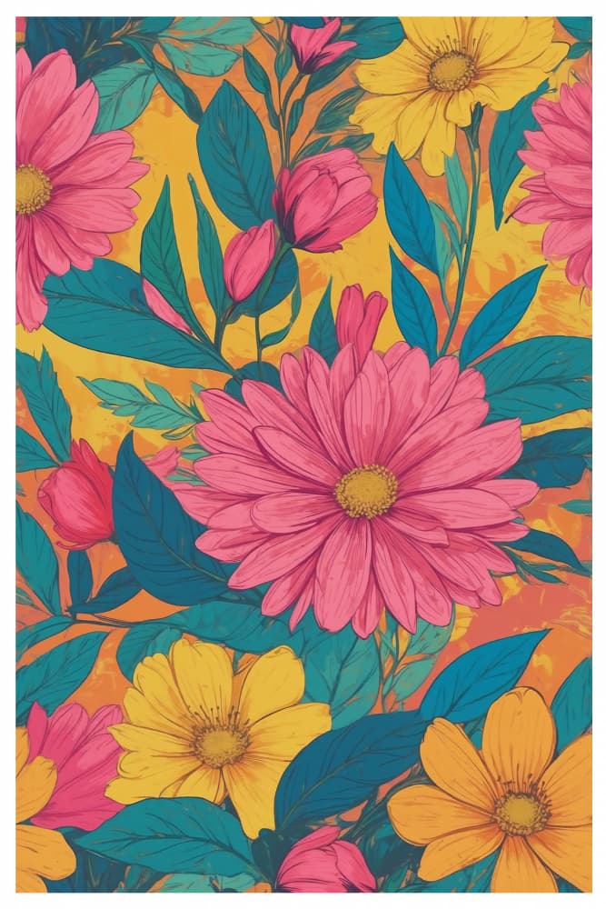 Blossoming Radiance by THE MIUUS STUDIO — canvas wall art