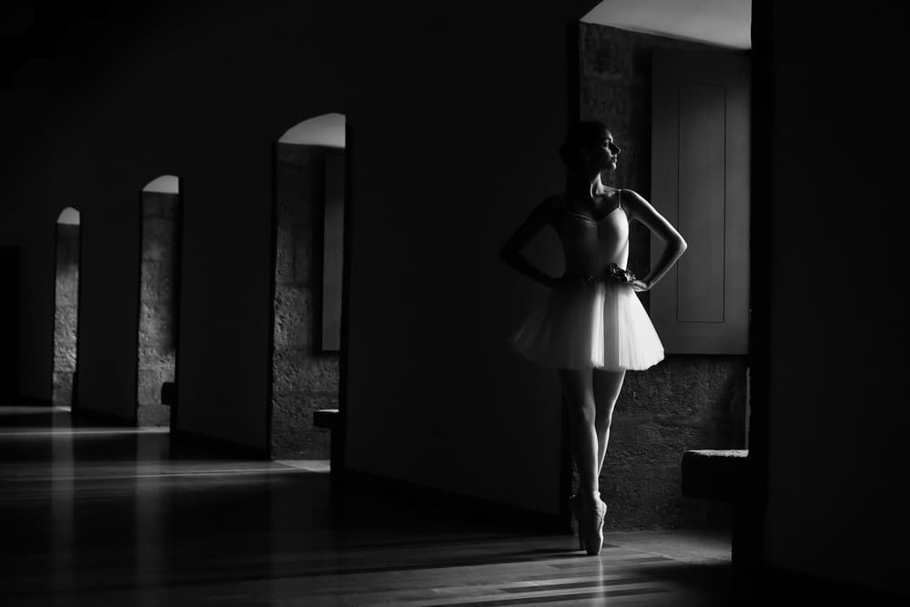 Ballerina in Shadow Light by Paulo Medeiros — canvas wall art