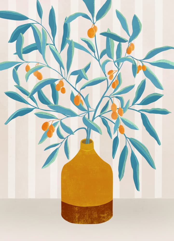 Vibrant Berry Still Life by Kristian Gallagher — canvas wall art