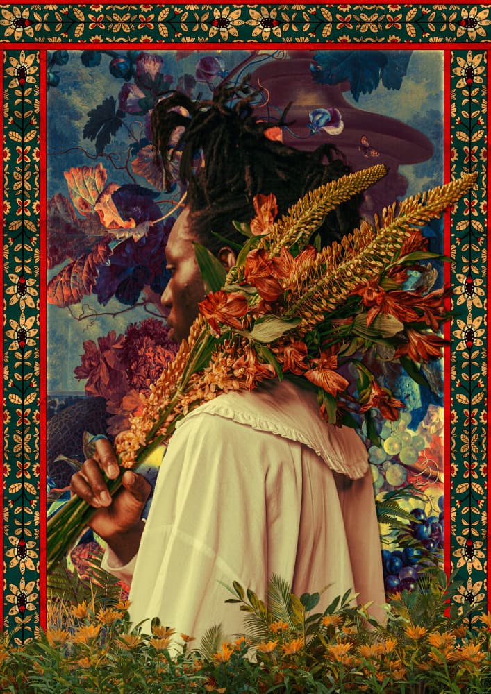 Rich Floral Bounty by CosmoZach — canvas wall art