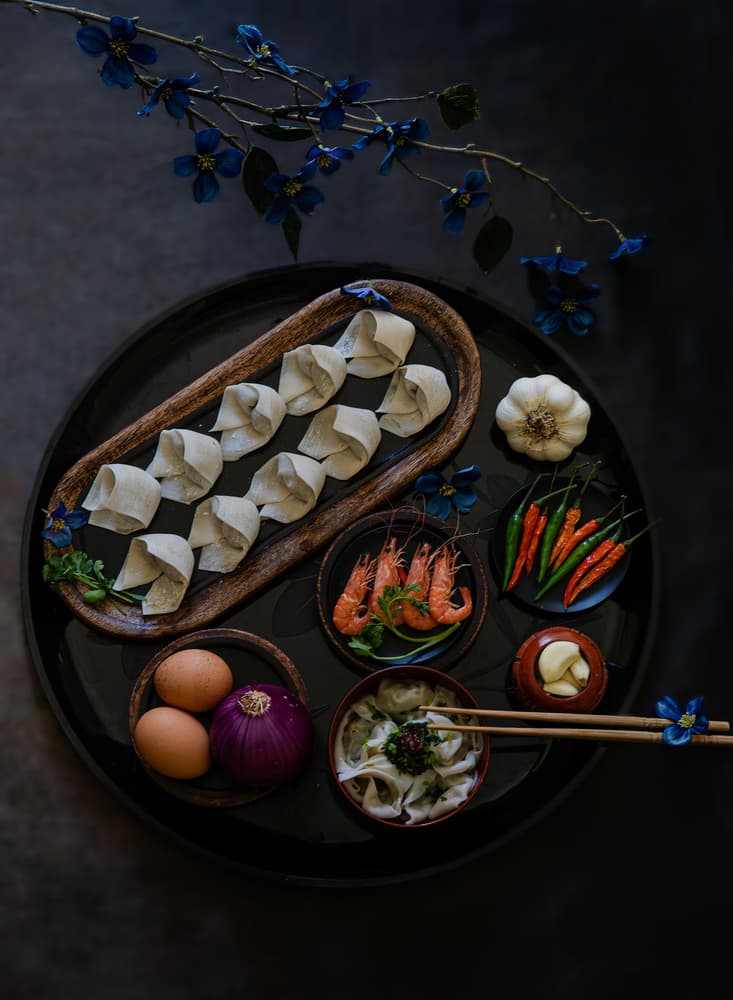 Asian Dumpling Preparation by Yanny Liu — canvas wall art