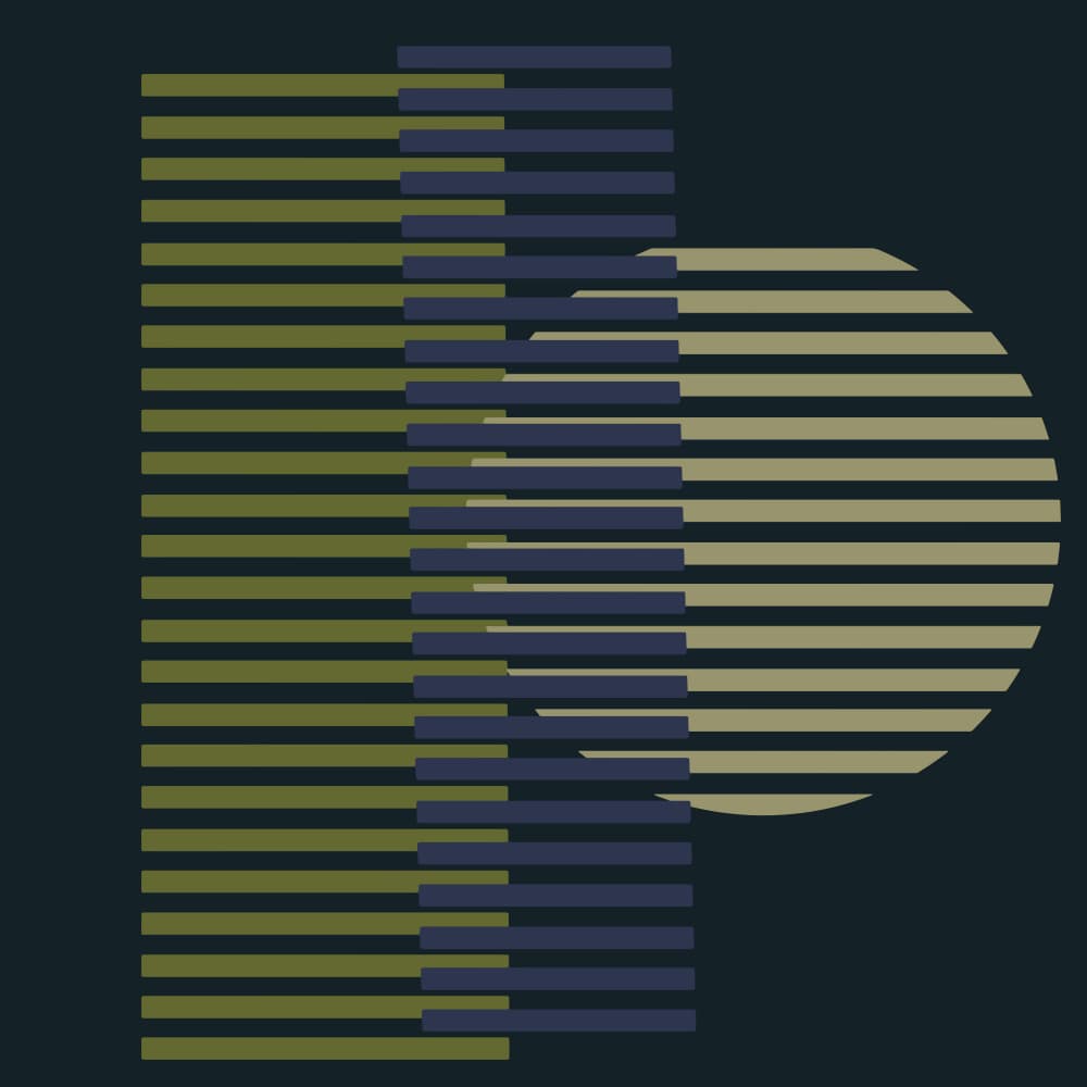 Modern Striped Geometry by Carlos Perez Del Moro — canvas wall art