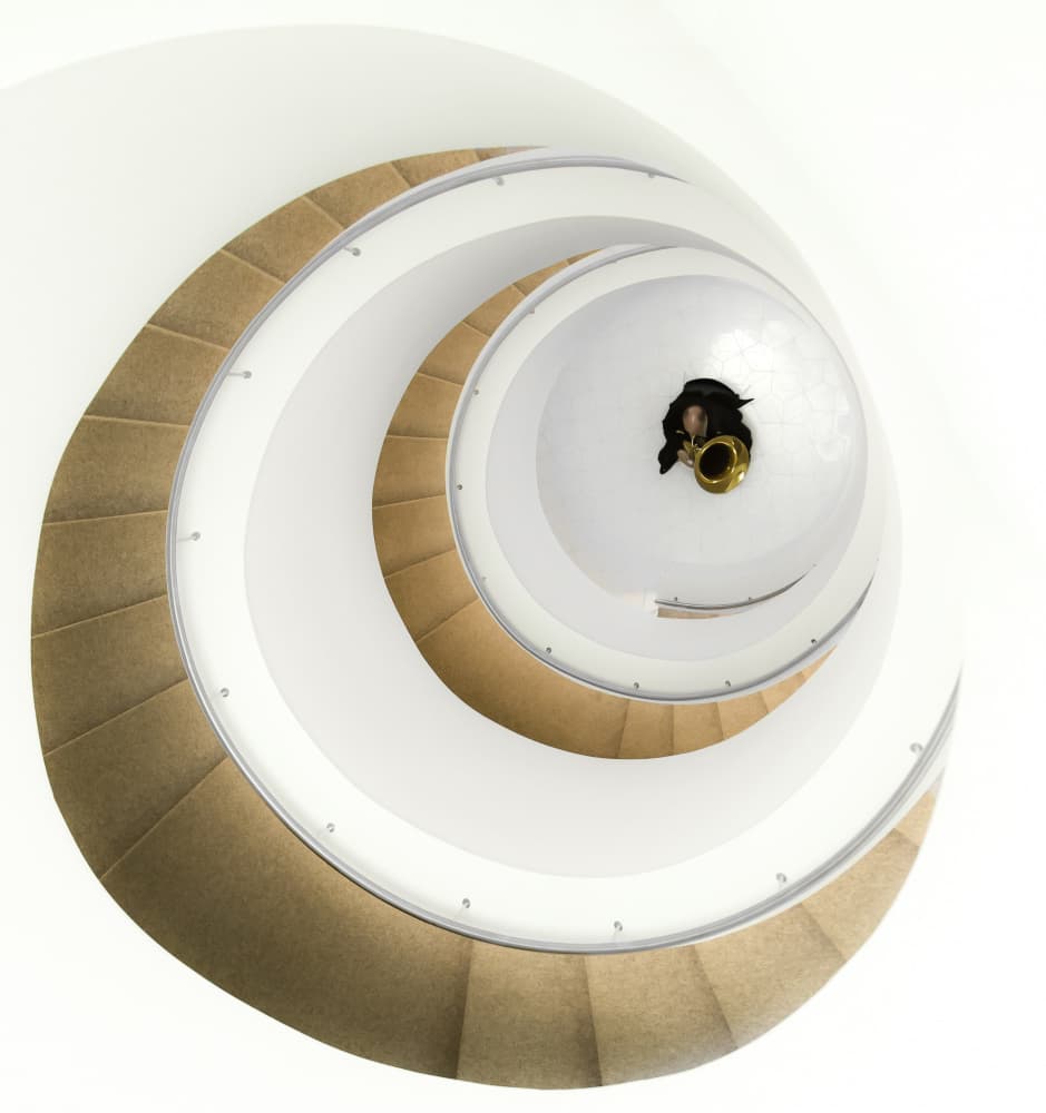 Modern Spiral Musician by Anna Niemiec — canvas wall art