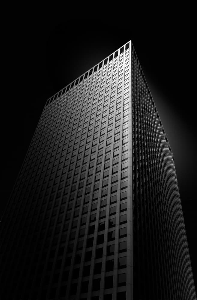 Modern Skyscraper Perspective by John LaPrad — canvas wall art