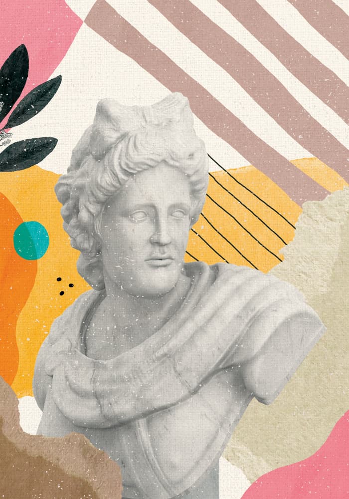 Modern Classical Bust by Aylin Demir — canvas wall art