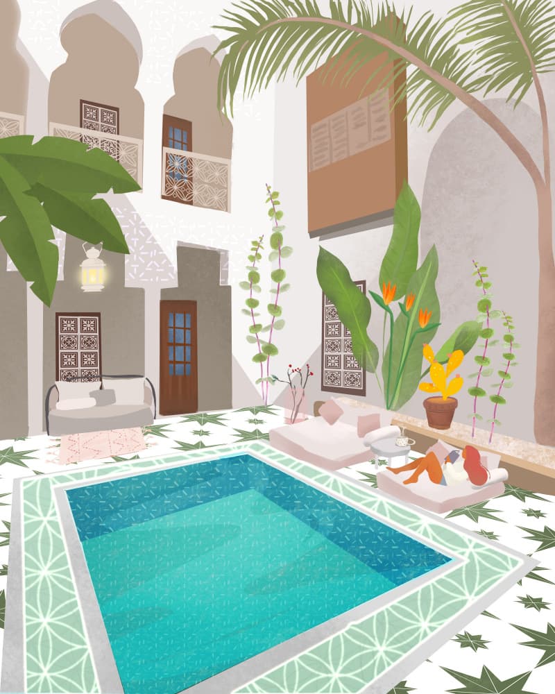 Riad by Petra Lizde — canvas wall art