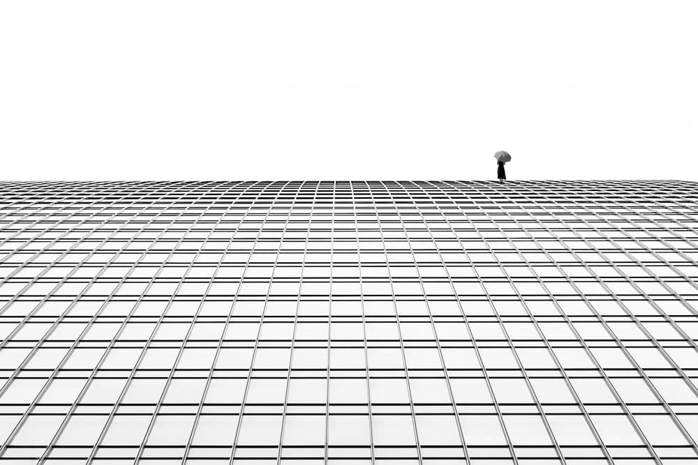 Urban Grid Solitude by Masami Kondo — canvas wall art