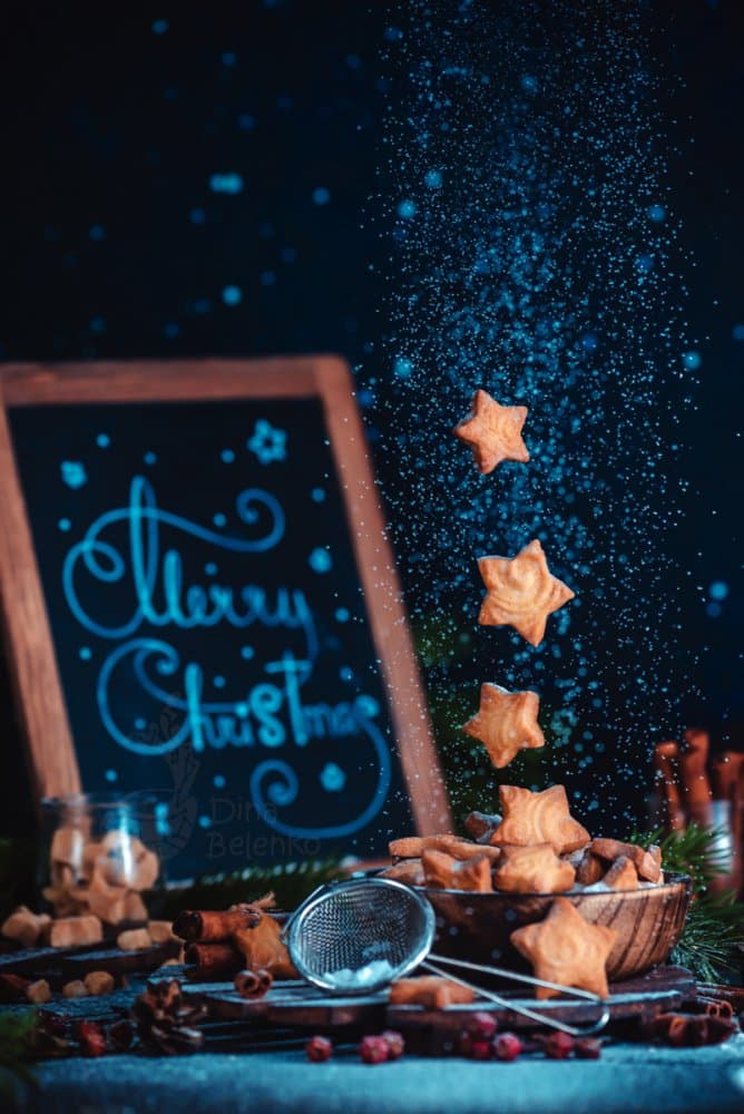 Sparkling Christmas Cookies by Dina Belenko — canvas wall art