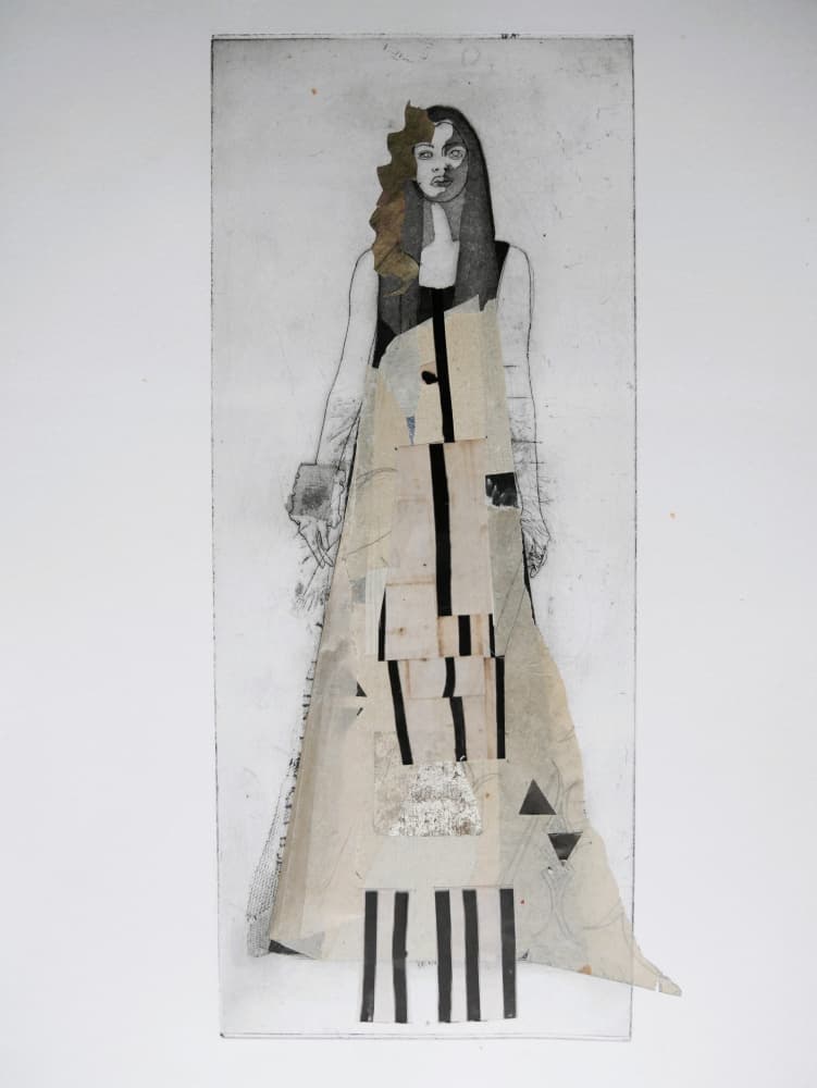 Abstract Fashion Figure by Doris Schmitz — canvas wall art