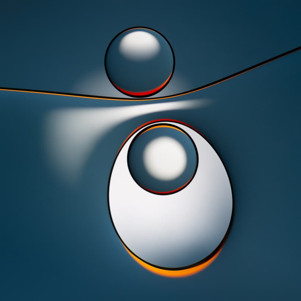 Modern Geometric Balance by Martin Parratt — canvas wall art