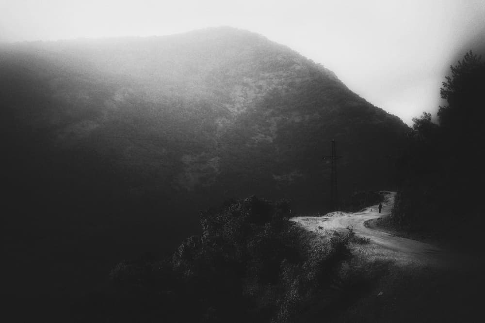 Solitary Mountain Path by Ali Ayer — canvas wall art