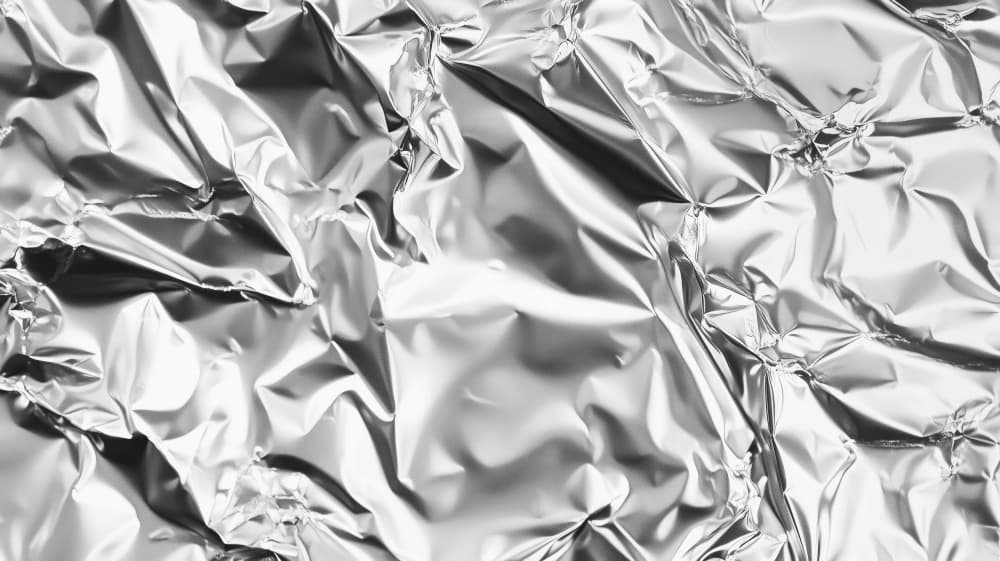 Reflective Silver Texture by Marika Barsrsind — canvas wall art