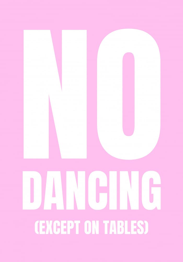 Only Dance on Tables by Athene Fritsch — canvas wall art