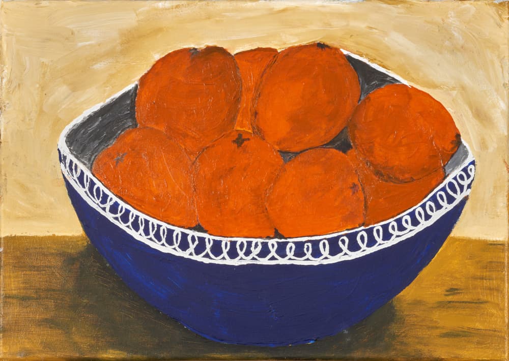 Rustic Orange Still Life by Dale Hefer — canvas wall art