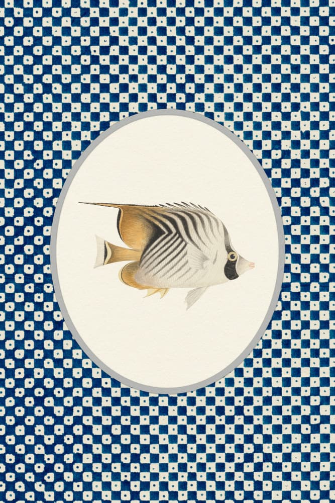Stylized Tropical Fish by Wild Violets — canvas wall art