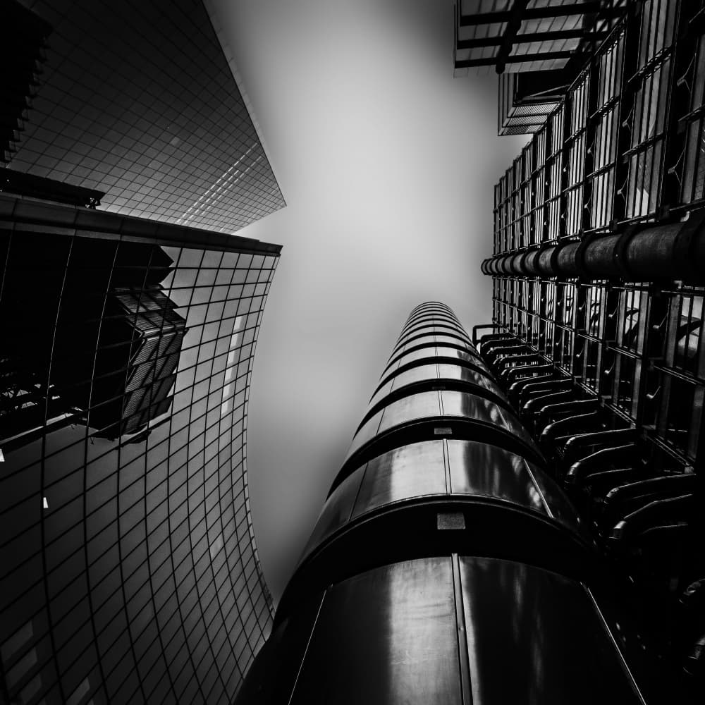 Modern City Perspective by Pawel Majewski — canvas wall art