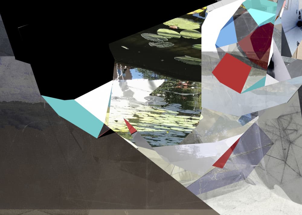 Reflective Geometric Fragments by Stefan Fransson — canvas wall art