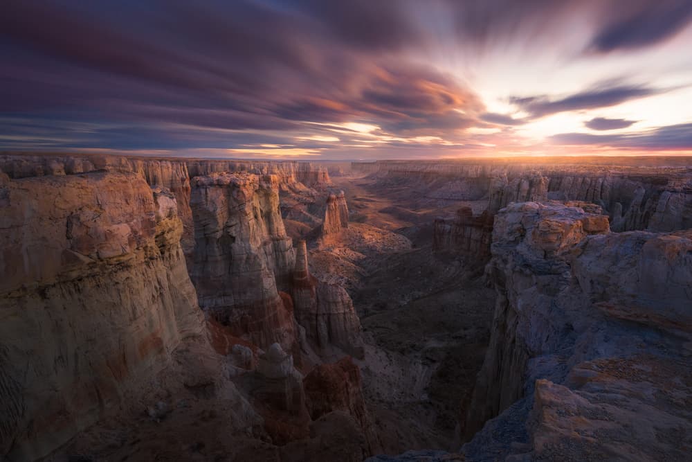 Majestic Canyon Sunset by Chris Moore — canvas wall art