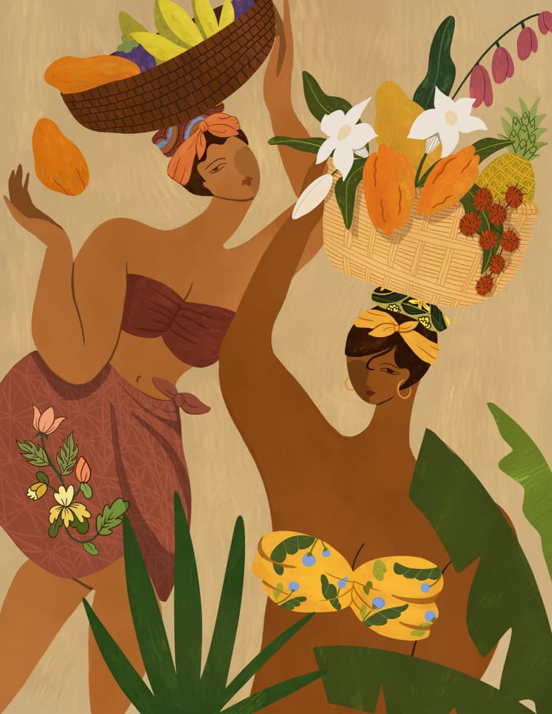 Opps Papaya by Arty Guava — canvas wall art