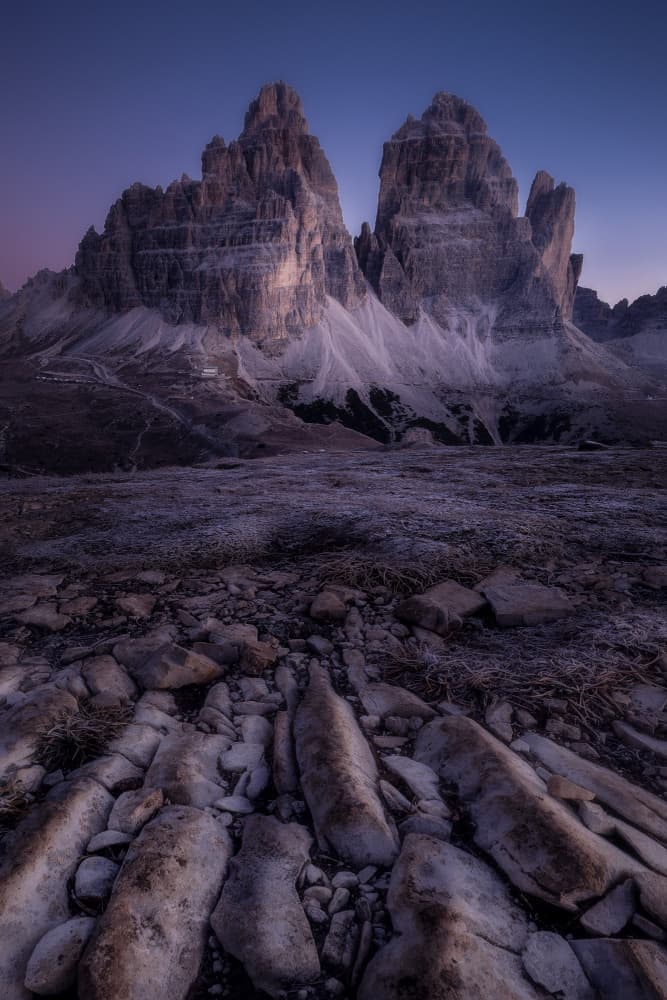 Tre Cime Twilight Peaks by David Ilkovic EP AFIAP — canvas wall art