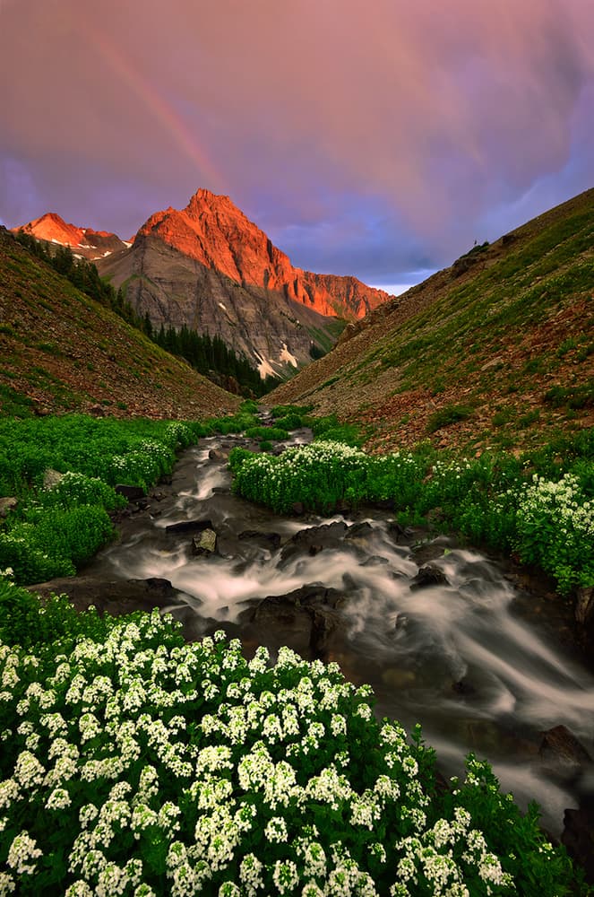 Rainbow over Dallas Peak by Mei Xu — canvas wall art