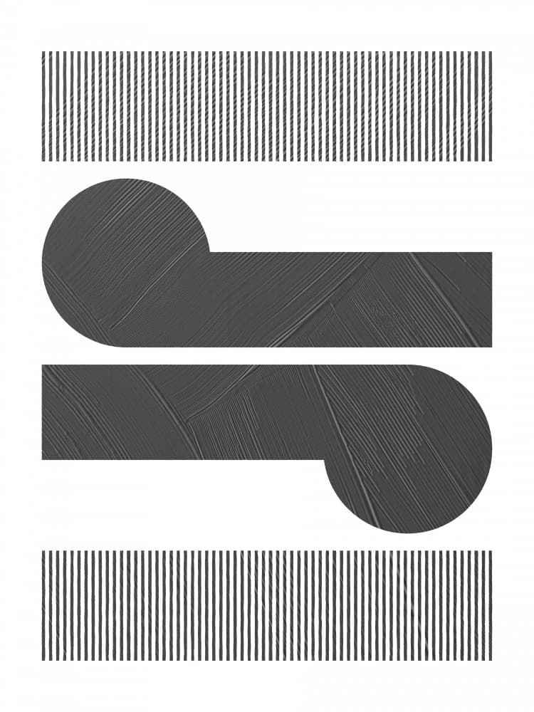 Textured Geometric Forms by The Printable Studio — canvas wall art