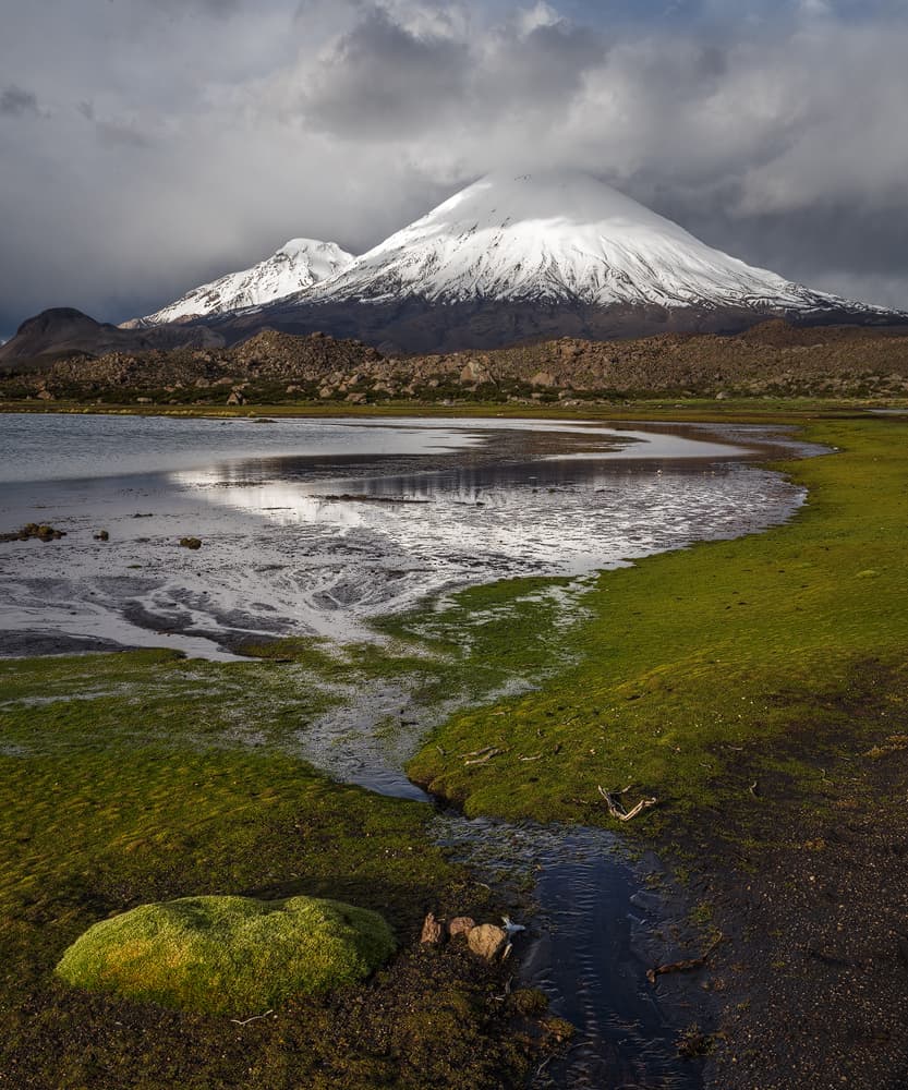 Snowy Peak Reflection by Karsten Wrobel — canvas wall art