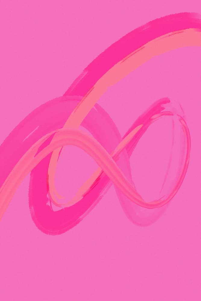 Twisting Pink Rhythm by Treechild — canvas wall art