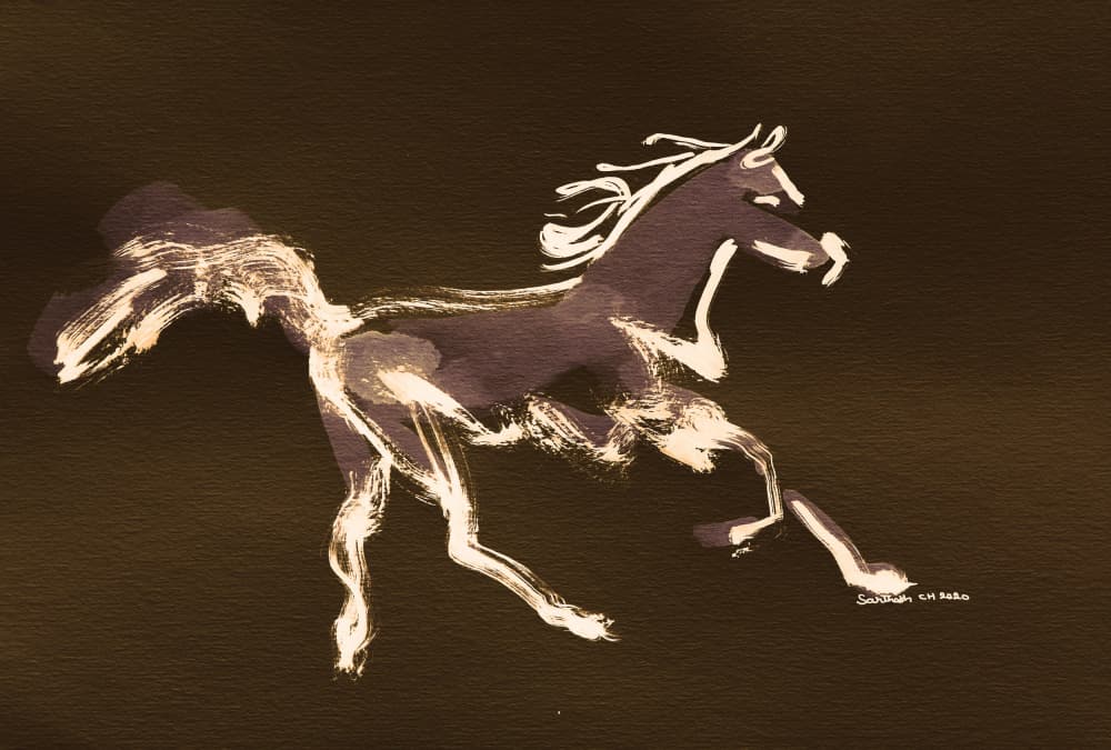 Dynamic Galloping Horse