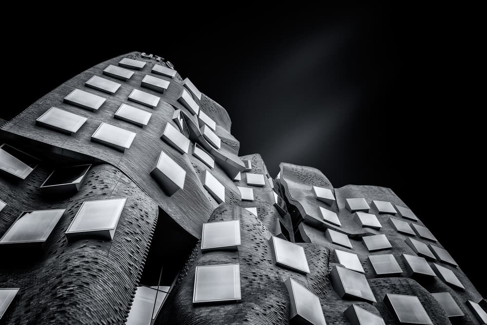 Dramatic Wavy Architecture by Ming Wang — canvas wall art